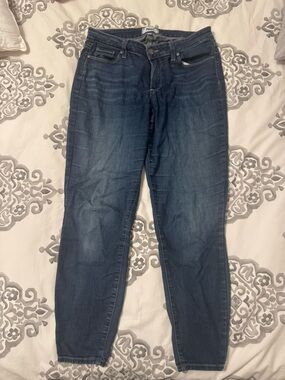 PAIGE Women Verdugo Ankle Jeans in Dark Indigo Wash size 30